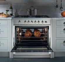 COOKING Gas models also feature a wok support, a triple burner and the Flame Safe feature to temporarily cut the gas supply if the flame goes out. There s also an option for a ceramic hob.