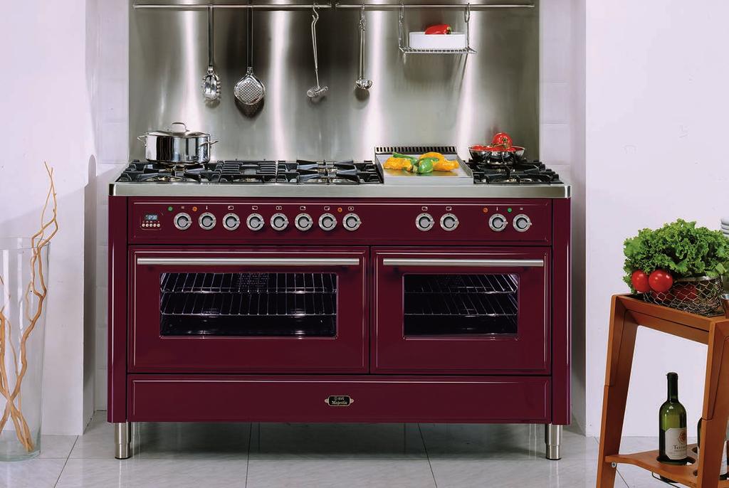 Majestic Roma Collection The Majestic collection combines the very best in Italian flair with the style of an impressive American range cooker.
