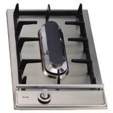 Metal controls One handed, automatic ignition 1 x Dual Control Wok Burner - 0.37kW - 4.