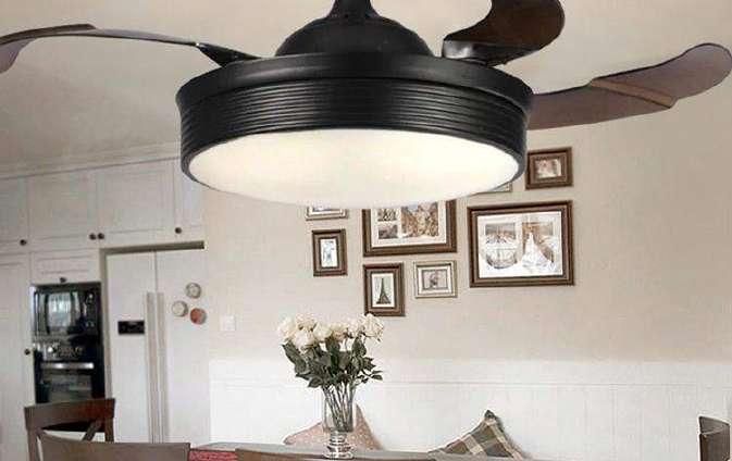 Black fan 36 watt LED with