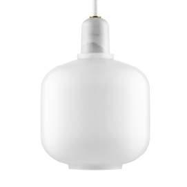 Size: S / H: 26 x Ø: 11,2 cm, L / H: 17 x Ø: 14 cm Material: Light Source: Glass, Marble EU E14 0,5W bulbs (LED). US E12 0,5W (LED). Cords and switches: Bulbs can be purchased separately.
