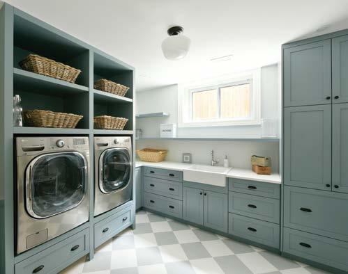 the laundry cabinets, bathroom vanities and built-ins).