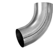 Galvanised and colour coated steel downpipes and fittings 70 degree bend* Galvanised Black Anthracite Grey Dusty Grey White Sepia Brown Copper Quartz Zinc 80mm GST80B70 BST80B70 AGST80B70 DGST80B70
