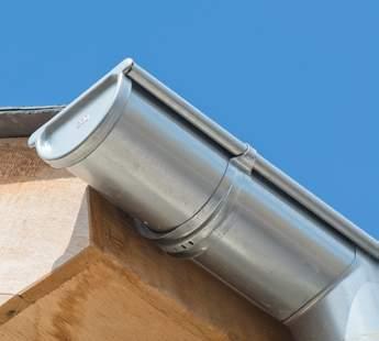 Galvanised and colour coated steel half round gutter and fittings Fascia bracket Galvanised Black Anthracite Grey Dusty Grey White Sepia Brown Copper Quartz Zinc 115mm GST100HRFBA BST100HRFBA