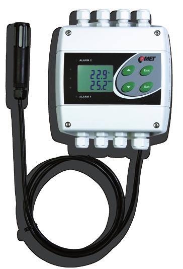 accurate measurement of - atmospheric pressure - two-state events - CO2 industrial design with protection up to IP65 - integrated sensors - with external probe - duct mount design interior design