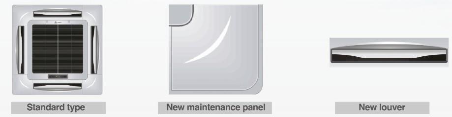 1. Features 4 -way Cassette Indoor Unit ⑴ Brand-new panel design