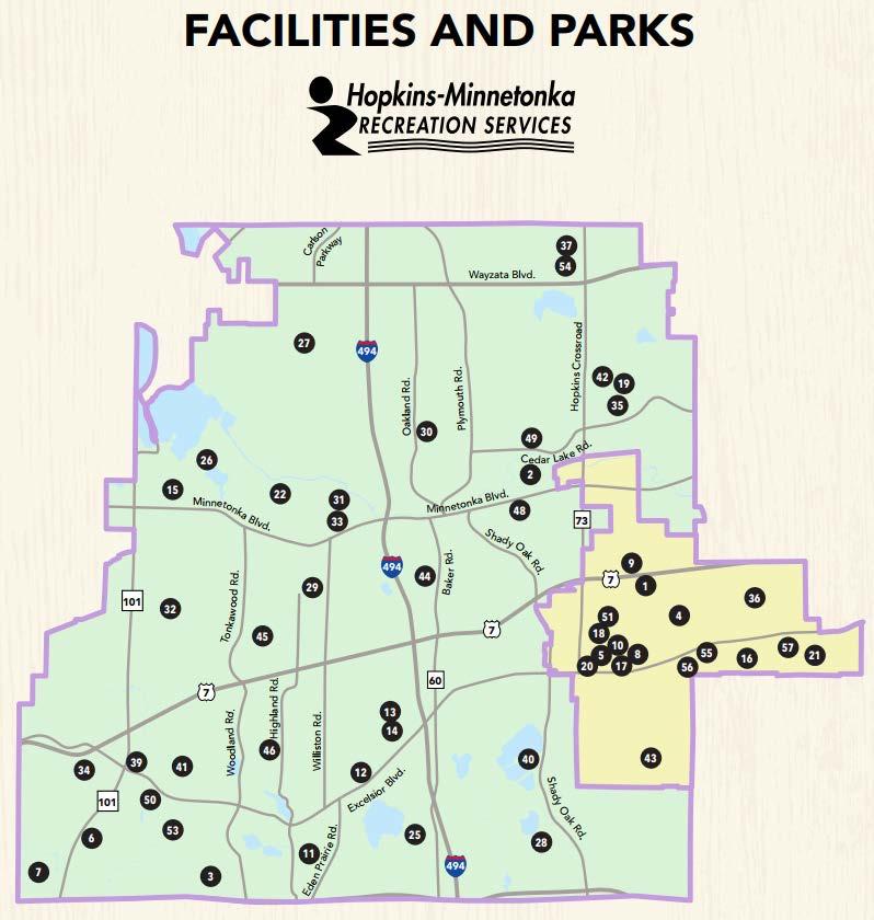 Recreation Programs Since 1967, the Cities of Hopkins and Minnetonka have jointly planned and provided community recreation for their residents.