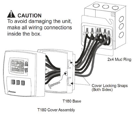 Addendum IM 1019 InsTallaTIon InsTruCTIons Installing, Mounting and Wiring the Thermostat CAUTION Before applying power, the voltage selection switch must be in the appropriate position.