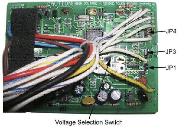 Figure 3: Circuit Board CAUTION To use a remote sensor on units with local sensing capability, remove jumper JP1 to disable local sensing.