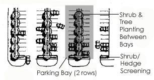 medians for the respective parking area is satisfied. FIGURE 10-1 PARKING LOT LANDSCAPING 10.6.4.2 Minimum Quantity of Landscape Plantings a.
