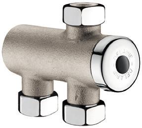 Thermostatic water mixing valve 3/4" Wand