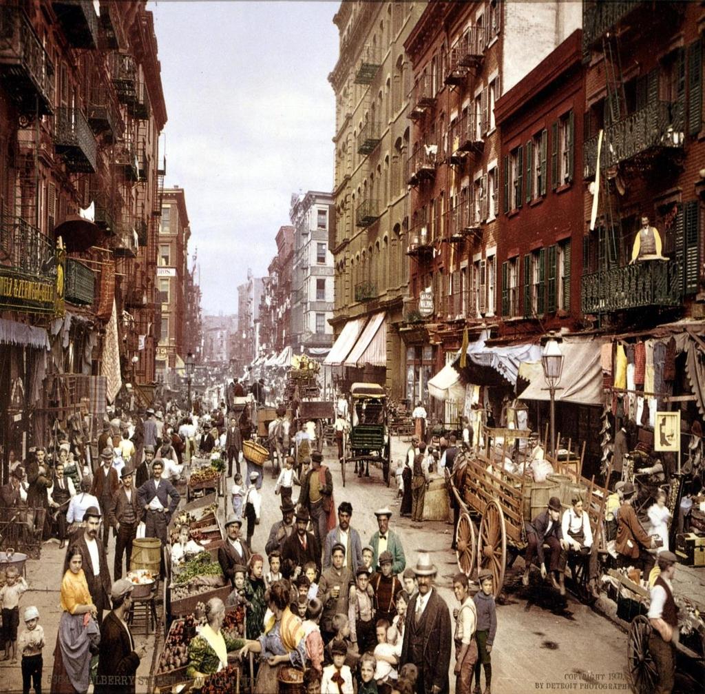 Mulberry Street Early 1900 s New York is the
