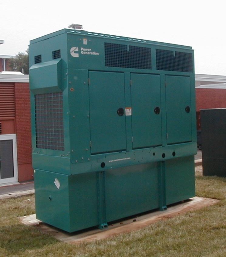 Emergency Generator Emergency generator starts automatically when there is a power