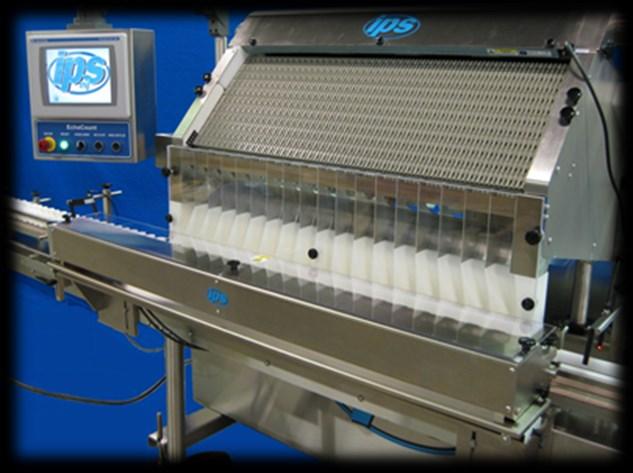 The counter will operate with either a pneumatic bottle indexing system, or a feed screw, depending upon size of the counter and/or speed requirements.