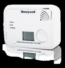 XC100 User Interface Power Fault Ventilate ALARM Unique message 10 YR 10 year life & warranty Honeywell s expertise Honeywell has been a pioneer of residential CO safety for over 20