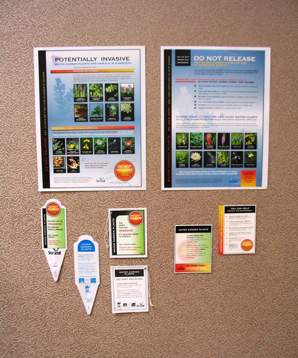 Posters (large & small) Surveys and focus groups used to develop educational materials Piloted with 40