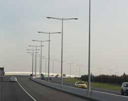 4.9.3 Lighting Columns 4.9.4 Protection of Roadside Furniture Lights are not required for the majority of the Main Alignment, which will reduce the potential visual clutter and night-time light effects.