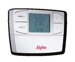 BOILER SAVE an additional 50 A YEAR Comfort 2-Channel The Alpha Comfort 2-Channel radio frequency controller is a digital, wireless programmable room thermostat and timer for use with all E-Tec