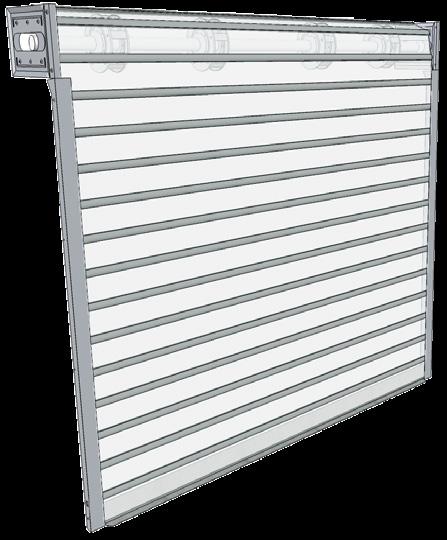 Co153 Poly Shutter POLYCARBONATE SHUTTER RC3 ANTI-BURGLARY CERTIFICATION An elegant solution that does not neglect the essential aspects of security. Transparent and light roller shutter, motorized.