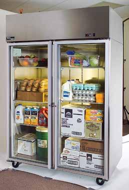 Top Mount Reach-In Refrigerators & Freezers MNR/MNF522 MNR522SSG Exterior front, sides and doors are stainless steel Numerous full and half door configurations available Standard electronic