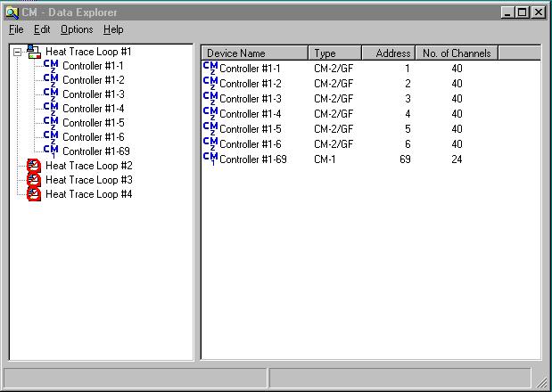 Using the Database Explorer Database Explorer - Main Screen From the CM.