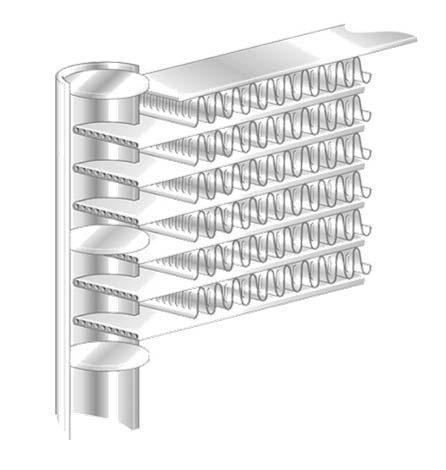 Micro-channel condenser coils Slit fins and brazed contact for improved heat transfert and strength Leading-edge coil design for increased corrosion resistance Longer life expectancy