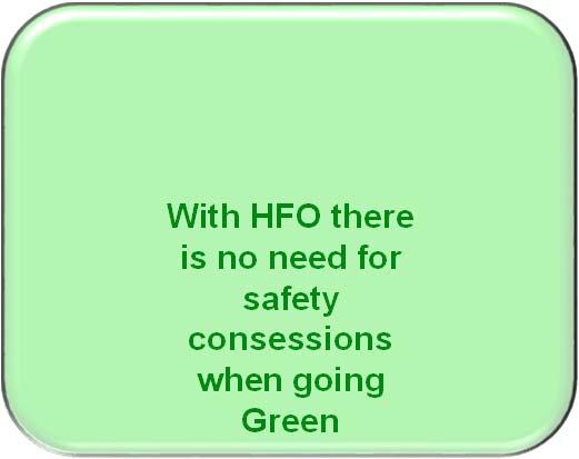 With HFO there is no need for