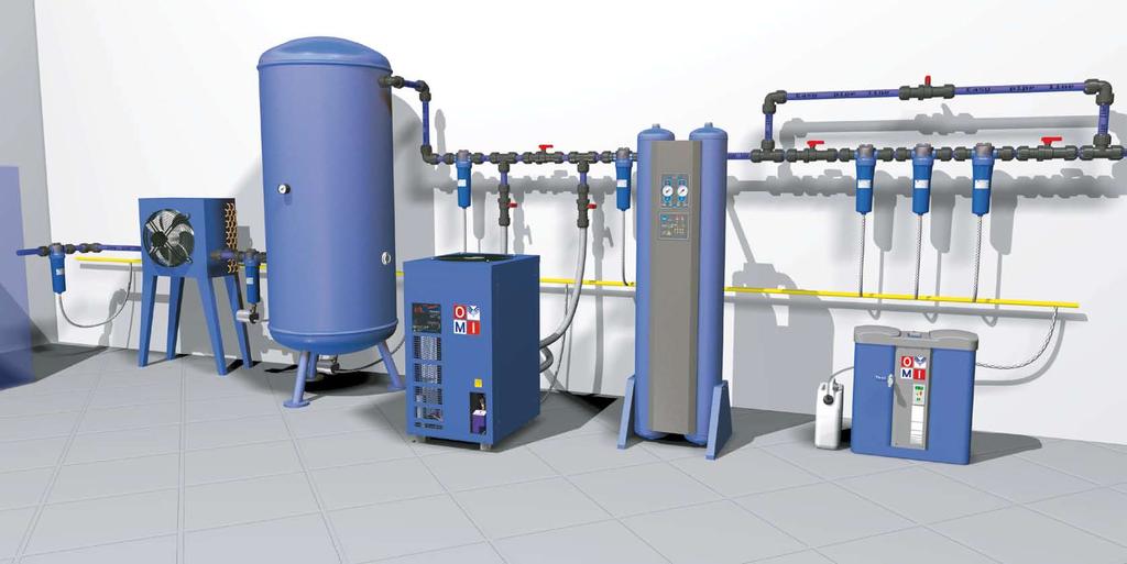 THE ART OF TREATING COMPRESSED AIR Compressed air supplied by industrial plants if not properly treated contains a large These damages, which are spoiling and interrupting the production, will result