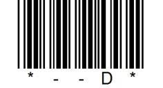 Deleting Alarms Alarm barcodes can be deleted by generating the following delete barcode.