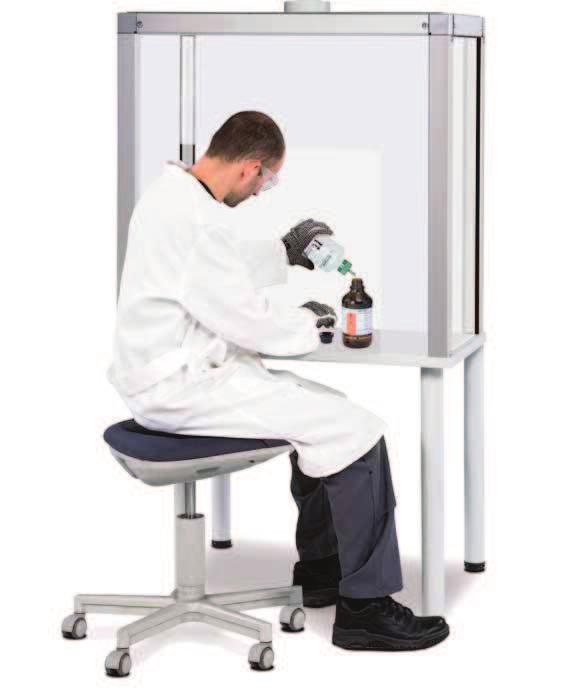 Suction hoods Suction hoods Safe working with open containers or other sources of harmful substances/vapours - Ventilation testing of the air equipment in accordance with EN 141
