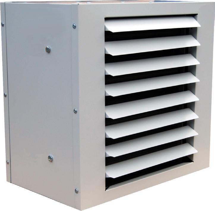 ELECTRIC HEATING AND VENTILATION UNITS INTENDED USE The heating units with axial fans, metal casing and electric heaters are designed to heat rooms such as: industrial halls, workshops, warehouses,