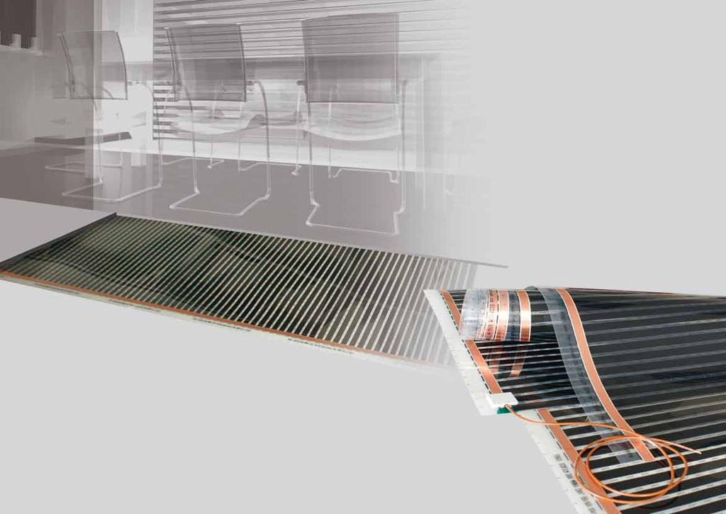 Ecofilm F ecofilm ECOFILM F heating elements are designed for radiant large area floor heating systems and are the ideal system for apartments