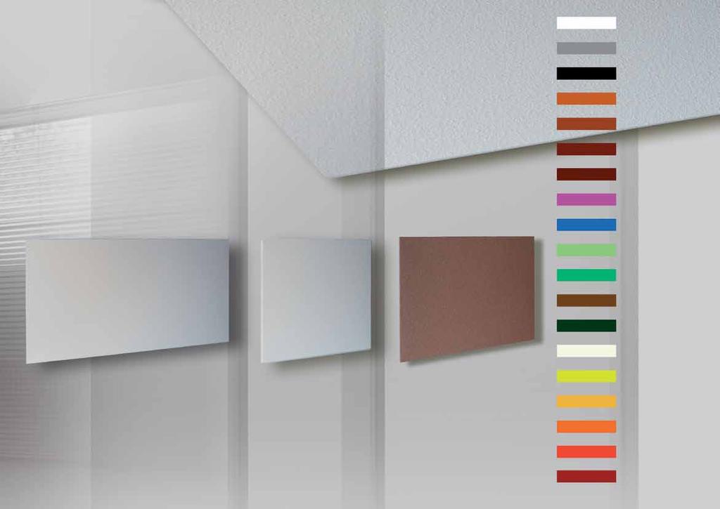 0100 - white 0111 - grey ECOSUN radiant panels are available in the U (universal) version for placement either on or within ceiling constructions, however specialised products for various types of