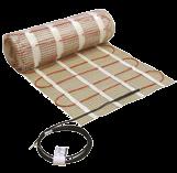 Ecofloor Heating mats LDTS or LSDTS (self-adhesive) heating mat, twin conductor cable with a full protection screen, width 50 cm, halogen free cold lead 1 3 m.