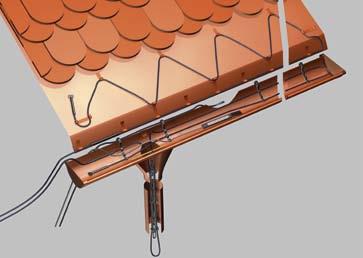 Ecofloor accessories Gutter clip 100; Intended for standard 100 mm semicircular gutters install approx. 4 pcs/1 m (spacing 25 cm).