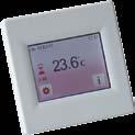THERMOSTATS AND CONTROLS Digital programming thermostats Product Description FENIX TFT Digital touch screen thermostat; option of selecting the background colour.