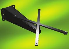 Revolving wall support bracket This allows for an easy and correct installation of the gas unit heater.