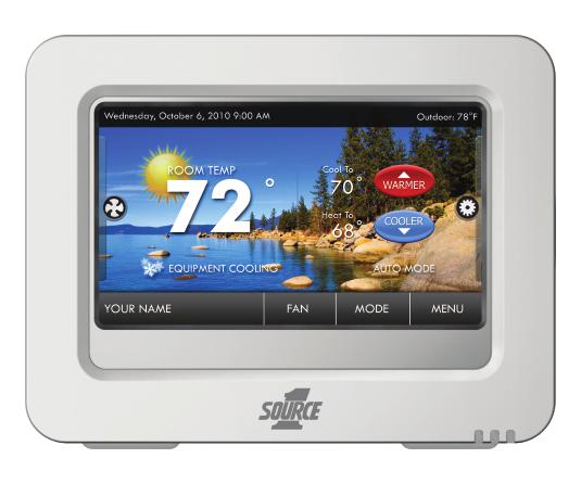 Get To Know Your Thermostat Home Screen Backlit Color Touchscreen