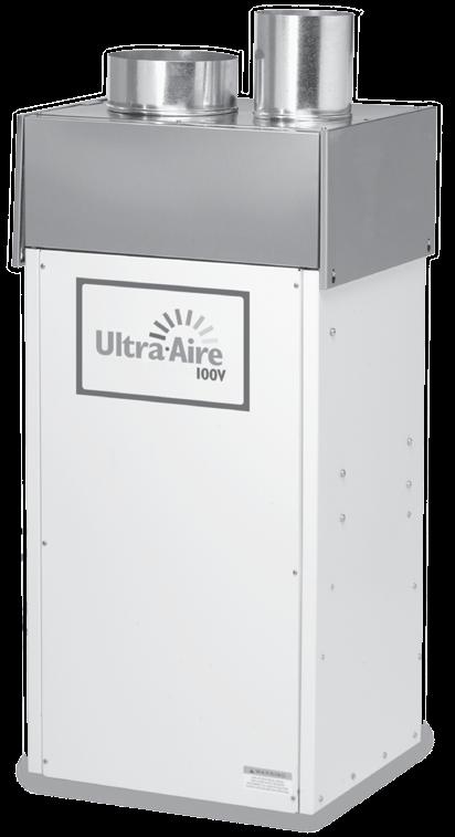 INSTALLER S & OWNER S MANUAL HVAC INSTALLER: PLEASE LEAVE MANUAL FOR HOMEOWNER Dehumidification The highly efficient Ultra-Aire 100V dehumidifier utilizes refrigeration to cool the incoming air