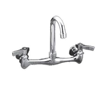 with 1 1/2" outlets, stainless steel gussets, galvanized steel legs with adjustable bullet feet, NSF PRE RINSE FAUCET ASSEMBLY Component Hardware