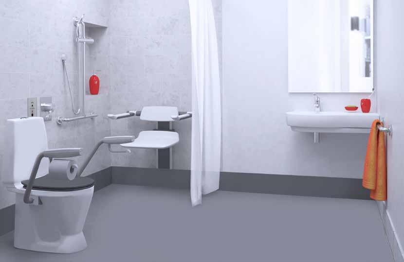 710 640 530 IFO INCREASED HEIGHT TOILET SUITE WITH SUPPORT ARMS - S TRAP 390 505 100 630 990 740 Includes Free Standing Ifo