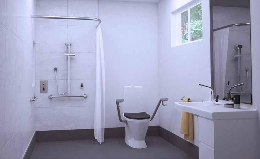 300 VANITY CABINET 300MM EVC300 520 230 230 390 505 100 710 175 630 990 640 530 740 IFO INCREASED HEIGHT TOILET SUITE WITH SUPPORT ARMS - S TRAP Includes Free Standing Ifo WC