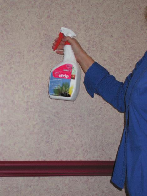 WALLPAPER REMOVER A ready-to-use rem that is easy to apply and is formulated to cling to surfaces, minimizing the mess created when stripping.