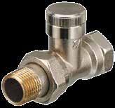 Lockshield Valves with Drain-Off RLV Straight or angled versions