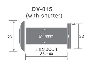 l Door thickness : 35-60mm (3-3 8 -- 2-3 8 ).