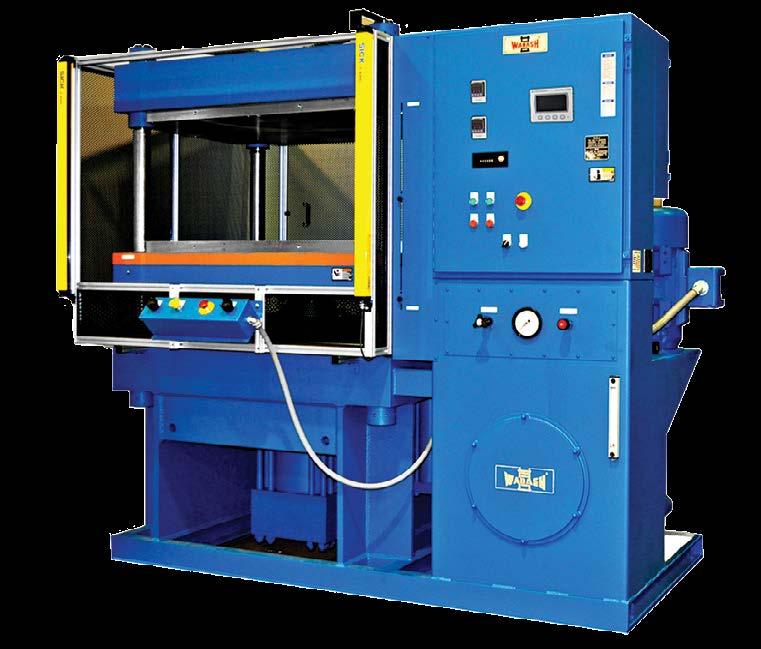 Bulletin 915 HYDRAULIC PRESSES Hydraulic presses for most every need, including molding, bonding, trimming and laminating Perforated steel panel safety guards in an extruded aluminum frame improved
