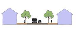 3. Define and enhance the street edge Move closer to the street: In strip commercial areas particularly, focus on reducing the vast spaces between the roadway and buildings by bringing mature trees,