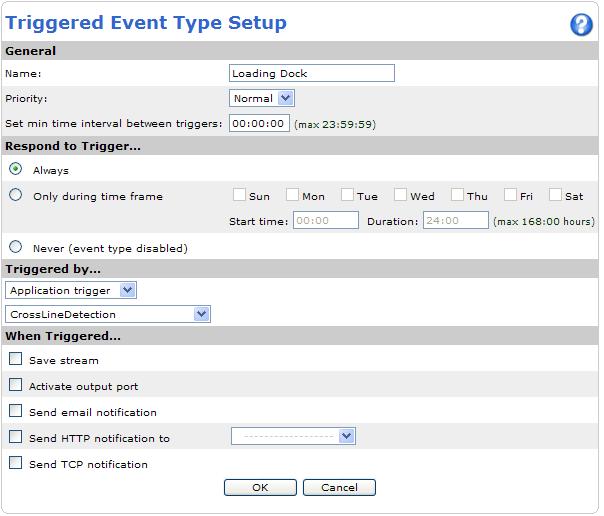 Set up Event Configuration To configure an alarm or event if the line has been touched, go to Setup > Events > Event Types. Click the Add triggered.