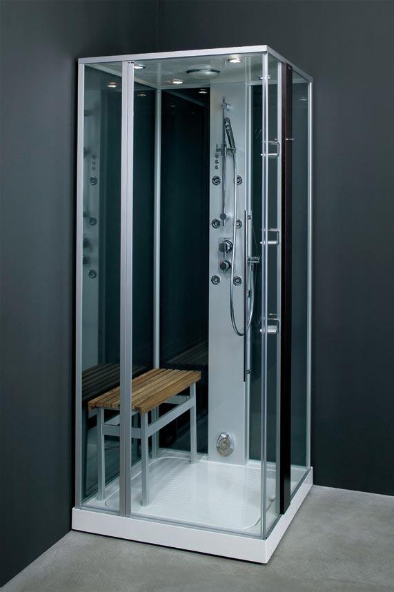 Cube Steam Shower Choose function or occasion. Cube steam shower is a relaxing experience; you choose if you want a refreshing power shower or a relaxing steam with chromotherapy.
