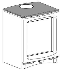 Installation Instructions 4.8 Replace the cast top. When fitted properly the cast plate should sit flush with the rear of the stove, see Diagram 19. 5.